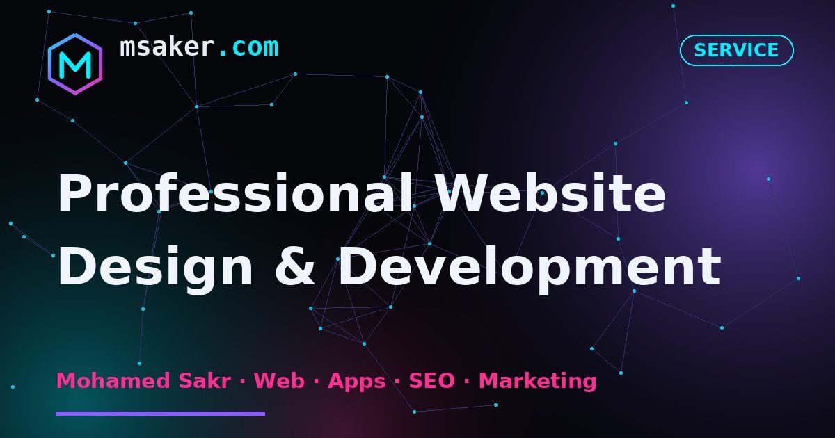 Professional Website Design & Development